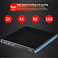 Miniatyrbillede 3 af 5: Blu-Ray Brænder Afspiller USB 3.0 CD DVD Ekstern Bluray Drev Skriver Læser til Windows MacBook Laptop