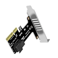 Pikkukuva 2 / 5: PCI-E - SFF-8643 -laajennuskortti PCIe X4 - SFF8643 -adapteri PCI-EX4/X8/X16 NVMe SSD -puolijohdelevylle