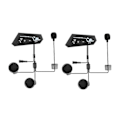 Miniatyrbild 1 av 5: 2 Set Motorcykel 5.0 Bluetooth Hjälm Intercom Universell Parkoppling Hörlur Headset med Cnc Brusreducering