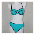 Pikkukuva 5 / 5: \"Bikinisetti Camisole Halter Seksikäs Kontrastiväri Naisten Uima-asut\"