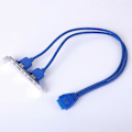 Miniatyrbild 4 av 5: 20-Pin till USB 3.0 Dubbelport Kabel Header, Förläng Din USB 3.0 Port på Moderkortet till Datorchassi B