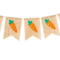 Pikkukuva 5 / 5: 2kpl Yksinkertainen Pääsiäisriippuva Banneri Juhlat Bunting Scene Layout Prop