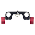 Miniatyrbillede 1 af 5: 1/4 tomme DSLR Rod Clamp Monteringsadapter til 15 mm Rail Rod System SLR 5D2 5D3 600D Kamera DV Video F