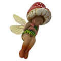 Miniatyrbillede 1 af 5: Sovende Fe Figur Håndværk Svampe Elf Pixie Ornament Statue Dekoration