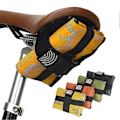 Miniatyrbillede 3 af 4: Cykelsaddeltaske Værktøjssæt Sædehynde Taske Letvægts Cykelsaddeltaske Foldbar Ridehynde Taske Cykel Hale Bag Bagagebærer, sort