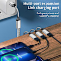 Miniatyrbild 3 av 5: USB C Han till 3 USB C Hon Splitter för Typ C Telefoner, Surfplattor, Bärbara Datorer