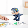 Miniatyrbilde 2 av 5: Pedagogisk DIY Demontering Dinosaurleker Skrivesaker 5 i 1 til Jul Blå