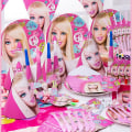 Miniatyrbillede 3 af 5: Barbiee-dukke Fødselsdagsfest Dekorer forsyninger Pink pigetema Bordservice Kop Tallerken Ballon Baby Shower Prinsesse Fest Decor Gaver 16pcs set 4