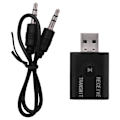Miniatyrbillede 1 af 5: Mini Trådløs Bluetooth Receiver Adapter 5.0 Audio Transmitter Stereo Dongle Aux USB 3.5 mm til Lapt