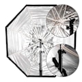 Pikkukuva 2 / 5: Kahdeksankulmainen sateenvarjo softbox 80cm universaali salamavalon pehmenninkansi