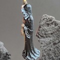 Miniatyrbillede 5 af 5: Hellige Død Statue Stående Dekorativ Muerte Figur Grim Reaper Holder Kranie Statue Alter Hallowe
