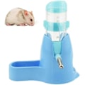 Miniatyrbild 1 av 3: 3-i-1 Hängande Vattenflaska för Hamster, Automatisk Dispenser med Bas för Dvärghamster Mus Råtta Igelkott (80ml, Blå) (ShiKai)