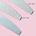 Miniatyrbillede 4 af 5: 10 stk./parti Halvmåne Sandpapir 80 100 180 240 Polering Neglefil Udskiftning Tyk Sort Professionel Manicure Værktøj Buffer Filer