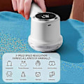 Miniatyrbillede 3 af 5: Genopladelig Elektrisk Fnugfjerner til Tekstiler med 3 Hastigheder & Digitalt Display, Fuzz Trimmer til Sweatre, Tøj og Møbler