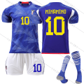 Miniatyrbillede 1 af 2: 22 World Cup landshold Japan hjemme trøje fodbold dragt dragt træningshold uniform NO.10 MINAMINO 24