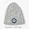 Pikkukuva 1 / 5: Langaton Bluetooth Musiikkihattu Pipopipo Kuuloke Stereo Älykäs Kuulokemikrofoni Mikrofoni LED-valolla Neulotut Hatut Paras Joululahja