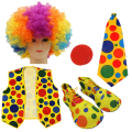 Miniatyrbilde 2 av 5: Klovnekostymesett Halloween Dotted Dress Up Rekvisita 5 stk Tilbehør Karnevalsfesttema style 2