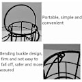 Miniatyrbilde 2 av 4: Kryc- Egg Dispenser Spiral Oppbevaring, Metall Jern Spiral Egg Rack Egg Kjøkken Display Stativ, For 24 Egg (svart)