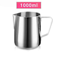 Miniatyrbillede 1 af 5: Mælkeskummer Kande Rustfrit Stål, 350/600/1000ml Kaffekop Kande Latte Espresso Cappucci