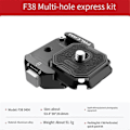 Miniatyrbillede 4 af 5: F38 Multi-Hul Hurtigudløserplade Kit Tripod Mount Adapter