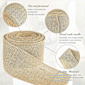 Miniatyrbillede 3 af 5: 8 cm jute hessian bånd til gør-det-selv projekter