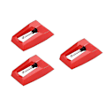 Miniatyrbilde 1 av 5: 3 stk. Erstatningsnåler til platespiller for LP-platespiller, grammofon A