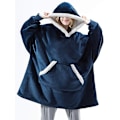 Miniatyrbillede 1 af 5: Oversized hættetrøjer sweatshirt kvinder vinter hættetrøjer fleece gigantisk tv-tæppe med ærmer trøje Oversize kvinder hættetrøjer sweatshirts style 3