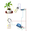 Miniatyrbild 2 av 5: Automatisk bevattningsmodul DIY-kit Automatisk vattningsmodul Jordfuktighetsdetektering Automatisk Vattning