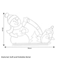 Miniatyrbilde 5 av 5: Animert Julelys Snøballkamp Rammedekor Lysende Snømann & Pingvin
