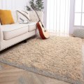 Miniatyrbild 2 av 5: Tflycq Soft Fluffy Area Mattor Kompatibel med Sovrum Barnrum Plysch Shaggy Nursery Matta Furry Throw Mattor Kompatibel med Pojkar Flickor, College Sovsal Tan 2.6 *5.2 Feet