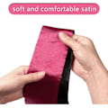 Miniatyrbild 5 av 5: MUJIXI Satin Sovmask, 2 Stycken Sovmask, 150cm Ögonbindel Satin Sovmask för Par, 2-pack Svart och Röd Satin Ögonmask Sovmas