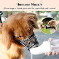 Miniatyrbillede 4 af 5: Hundemask, blød netmaske, egnet til små og mellemstore hunde, Chihuahua, Puddel, Husky, Labrador Retriever, åndbar hundemusling, egnet til
