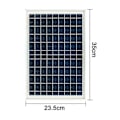 Pikkukuva 5 / 5: 10w 9v aurinkopaneeli, korkea hyötysuhde Pv-moduuli, virta akulle, veneelle, portinavaajalle, kanalaan, verkosta riippumattomiin sovelluksiin