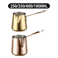 Miniatyrbilde 4 av 5: Melkeskummekanne Kaffe Melkekopp, Espressokopp Melkekanne, med Langt Håndtak Pull er Kopp 304 Rustfritt Stål for Bar Cafe