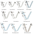 Miniatyrbillede 2 af 5: 6 stk. Kajak Pagaj Fjederclips Teltstang Clips