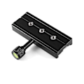 Miniatyrbillede 2 af 5: Sort Qr-120 Klemmeadapter Til Hurtigudløserplade 1/4\" 3/8\" Til Arca Swiss Rss Stativ