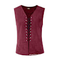 Miniatyrbilde 2 av 2: Middelalderrenessansevest, hoffherres snørevest, kostyme for scenespill red M