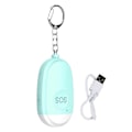 Miniatyrbillede 1 af 3: Mini Bærbar USB Genopladelig Personlig Alarm til Kvinder Nødalarm 130db Lyd