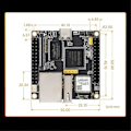 Pikkukuva 3 / 5: Kehityskortille RK3308B, jossa WIFI-moduuli, sisäänrakennettu EMMC-8GB, 512MB DDR3, Codec-äänidekooderi VAD M