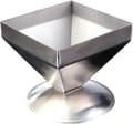 Pyramidform i rostfritt stål för tårta, risform, matform, serveringsfat 11x11cm
