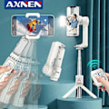 Miniatyrbillede 2 af 5: AXNEN A10 Gimbal Stabilisator Selfie Stick Tripod med Fyldlys Forlængerstang Trådløs Bluetooth til Android IPhone Smartphone