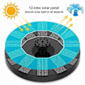 Pikkukuva 4 / 5: Aurinkokäyttöinen suihkulähde pumppu, aurinkoenergialla toimiva vesisuihkulähde 6 suuttimella, kelluva aurinkopumppu lintukylpyammeelle, puutarhaan, lampiin, uima-altaaseen ja akvaarioon, Y