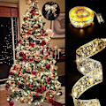 Miniatyrbild 2 av 5: Juldekoration LED-bandljus Julgransprydnader DIY Spetsrosetter Ljusslingor Navidad Heminredning Nyår 2022