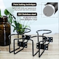 Miniatyrbild 3 av 4: Metall Båt Mugghållare L-formad Utlopp Universal Dryckeshållare Järn Fast Teckoppställning Multifunktionell Säte Dryckeshållare Med 4 Installationsskruvar Xi