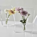 Miniatyrbild 4 av 5: Klar Fotoram Blomvas, Transparent Bildram Vas, Elegant Dekorativ Blomvas med Klar Design, Idealisk för Heminredning
