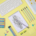 Miniatyrbillede 5 af 5: 30 Hb Blyanter, Grafit Tegnestifter Med Viskelæder, Børneblyanter, Til Skole/kontor/skrivning/skitsering/tegning