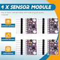 Pikkukuva 4 / 5: 4kpl MPU-9250 Gyroskooppi Kompassi 9-akselinen Sensorilevy Moduuli GY-91