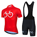 Miniatyrbild 1 av 5: 2022 Nytt Cykelset Set Sommar Cykeltröja Set Landvägscykeltröjor MTB Cykelkläder Andningsbara cykelkläder Black Asian Size -M