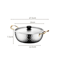 Miniatyrbild 4 av 5: Koreansk Ramen Kastrull Köksredskap med Lock Multifunktionell Kastrull Kimchi Soppkastrull för Middagsbjudningar Soppa Ramyun Ägg Kött
