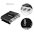 Miniatyrbillede 5 af 5: Lvpin 12v 200w Mini Hi-fi Stereo Forstærker Mp3 Bilradio Kanaler 2 Hus Super Bas